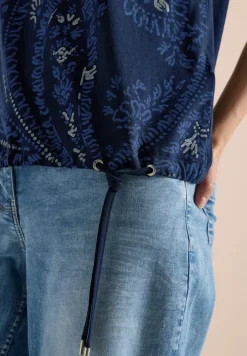 Shirt met ronde hals en frontprint