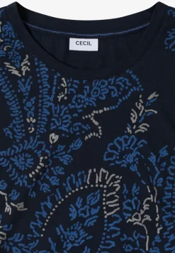 Shirt met ronde hals en frontprint