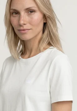 Shirt met ronde hals en geborduurd detail