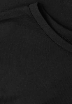 Shirt met ronde hals en kant