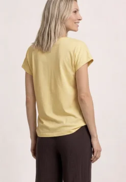 Shirt met ronde hals en losse schouders