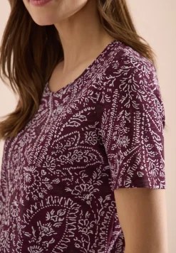 Shirt met ronde hals en minimale opdruk