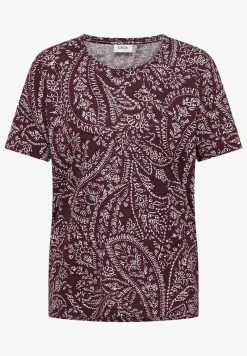 Shirt met ronde hals en minimale opdruk