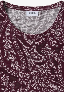Shirt met ronde hals en minimale opdruk