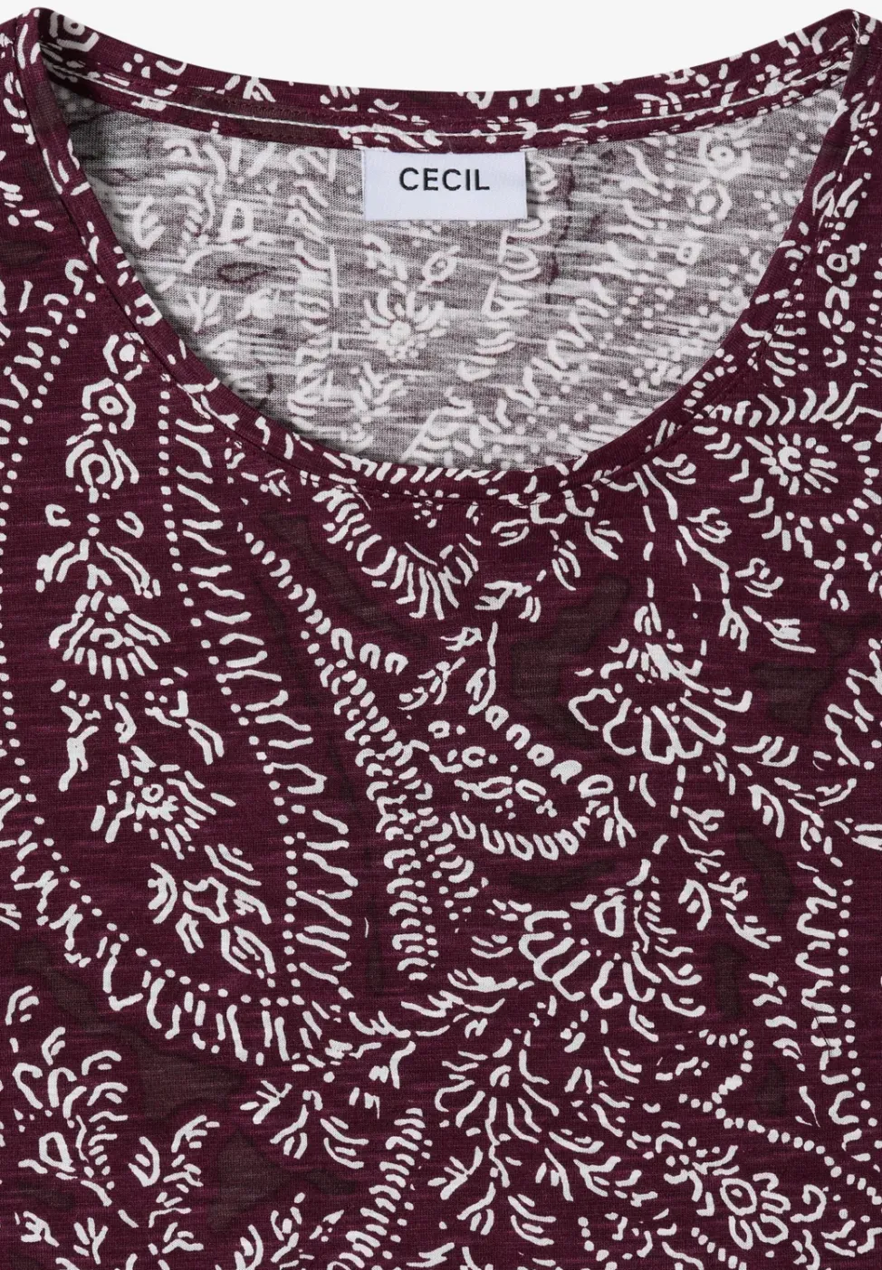 Shirt met ronde hals en minimale opdruk