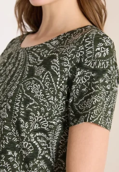 Shirt met ronde hals en minimale opdruk