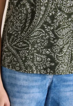 Shirt met ronde hals en minimale opdruk