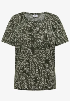 Shirt met ronde hals en minimale opdruk