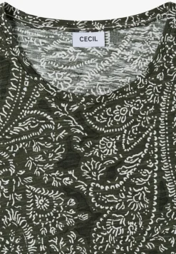 Shirt met ronde hals en minimale opdruk