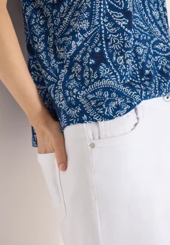 Shirt met ronde hals en minimale opdruk