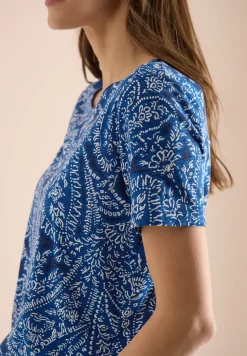 Shirt met ronde hals en minimale opdruk