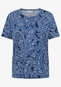 Shirt met ronde hals en minimale opdruk