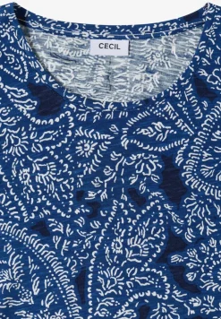 Shirt met ronde hals en minimale opdruk
