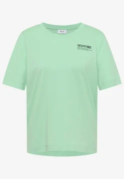 Shirt met ronde hals en opdruk op de rug