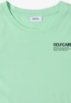 Shirt met ronde hals en opdruk op de rug