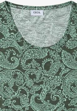 Shirt met ronde hals en patroon