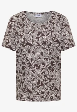 Shirt met ronde hals en patroon