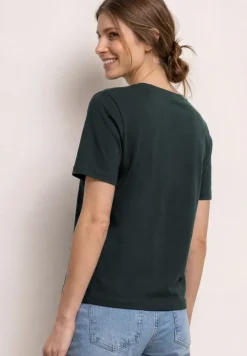 Shirt met ronde hals en printdetail