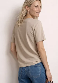Shirt met ronde hals en printdetail