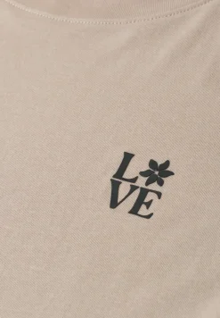 Shirt met ronde hals en printdetail