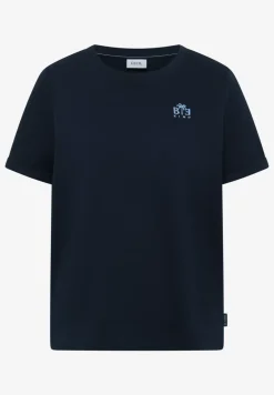 Shirt met ronde hals en printdetail