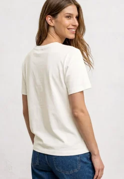 Shirt met ronde hals en printdetail