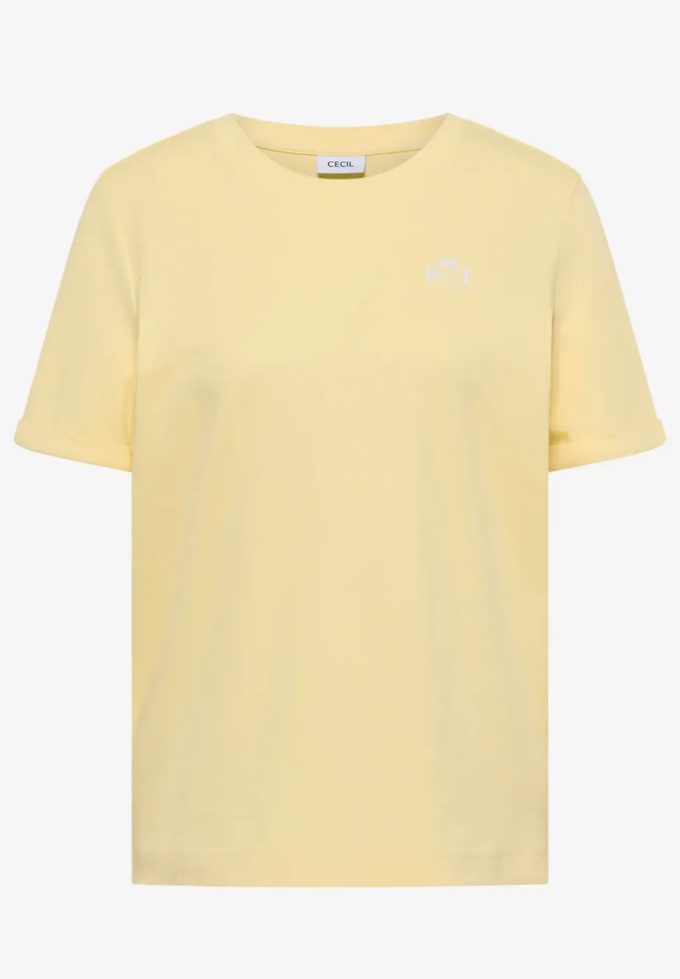 Shirt met ronde hals en printdetail
