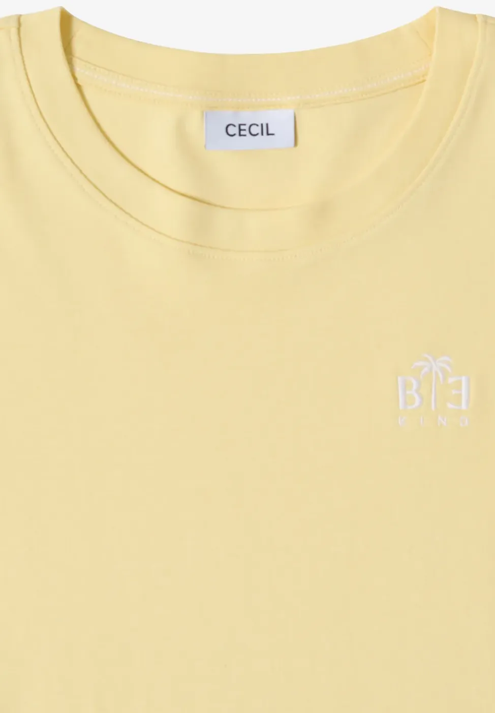 Shirt met ronde hals en printdetail