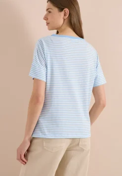 Shirt met ronde hals en strepen