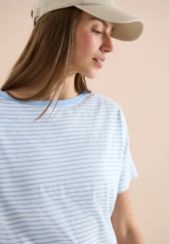 Shirt met ronde hals en strepen