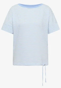 Shirt met ronde hals en strepen