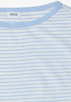 Shirt met ronde hals en strepen