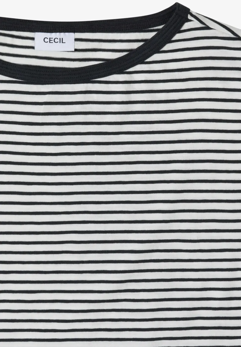 Shirt met ronde hals en strepen
