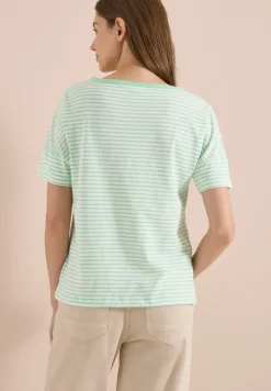 Shirt met ronde hals en strepen