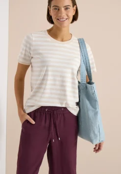 Shirt met ronde hals en strepen