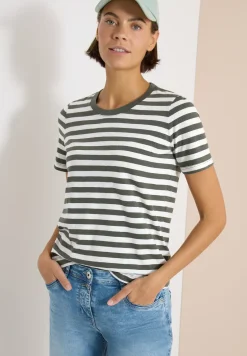 Shirt met ronde hals en strepen