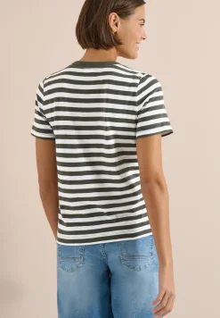 Shirt met ronde hals en strepen