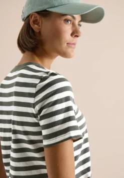 Shirt met ronde hals en strepen