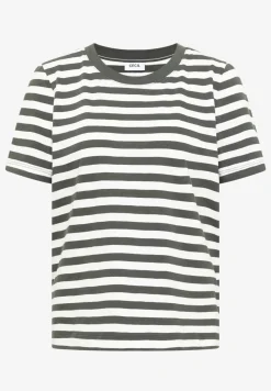 Shirt met ronde hals en strepen