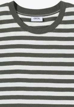 Shirt met ronde hals en strepen