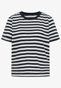 Shirt met ronde hals en strepen