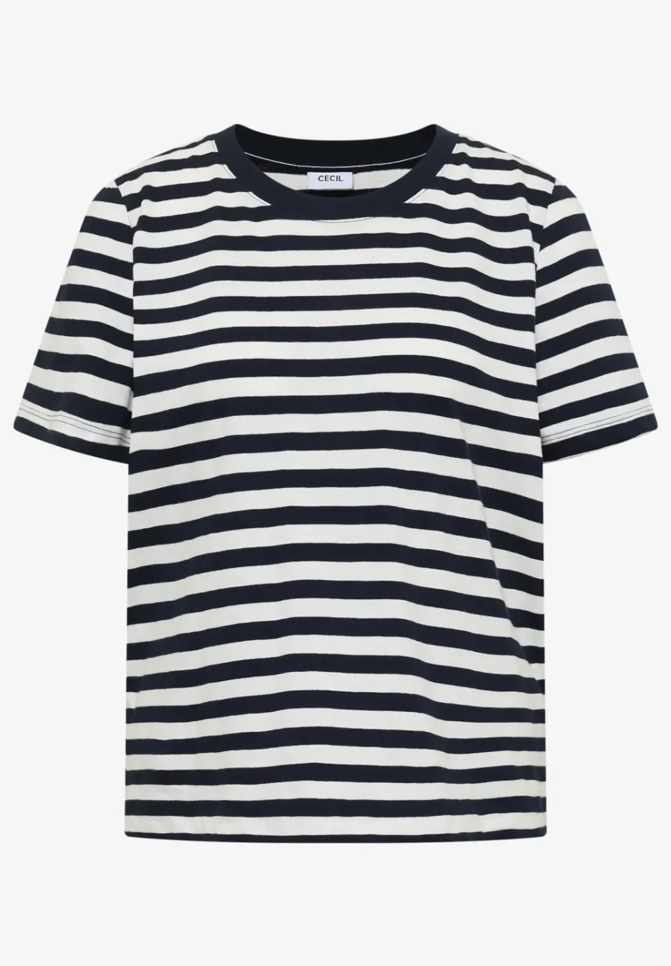 Shirt met ronde hals en strepen