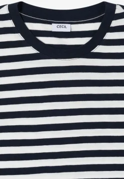 Shirt met ronde hals en strepen