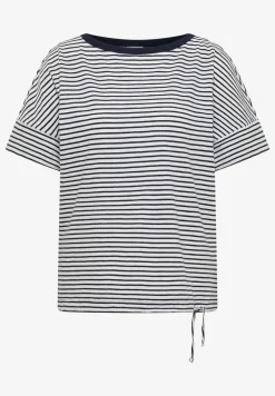 Shirt met ronde hals en strepen