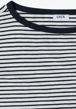 Shirt met ronde hals en strepen