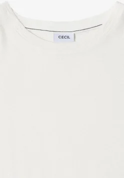 Shirt met ronde hals en structuur