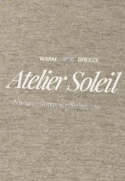 Shirt met ronde hals en tekst
