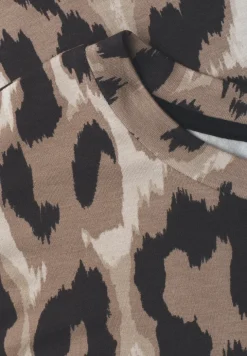 Shirt met ronde hals en trekkoord