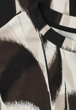 Shirt met ronde hals en trekkoord
