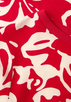 Shirt met ronde hals en volumemouwen
